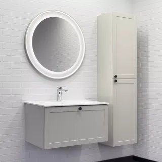 Шкаф-колонна Comforty Ереван-40 серый шёлк